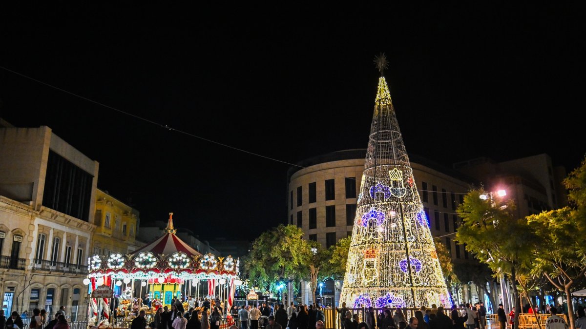 Imagen de Puerta Purchena en Navidad