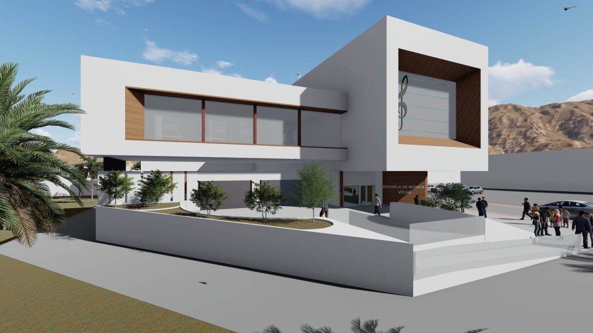 Proyecto de la futura Escuela de Música de Vícar.