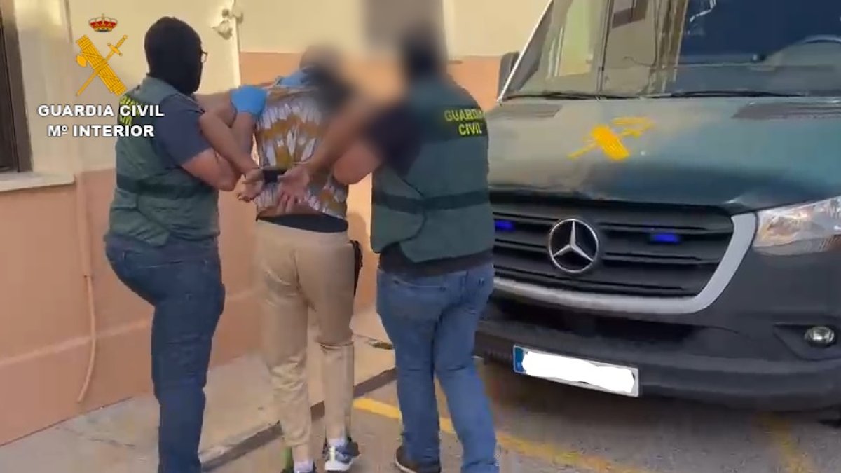Imagen de la detención difundida desde la Comandancia.