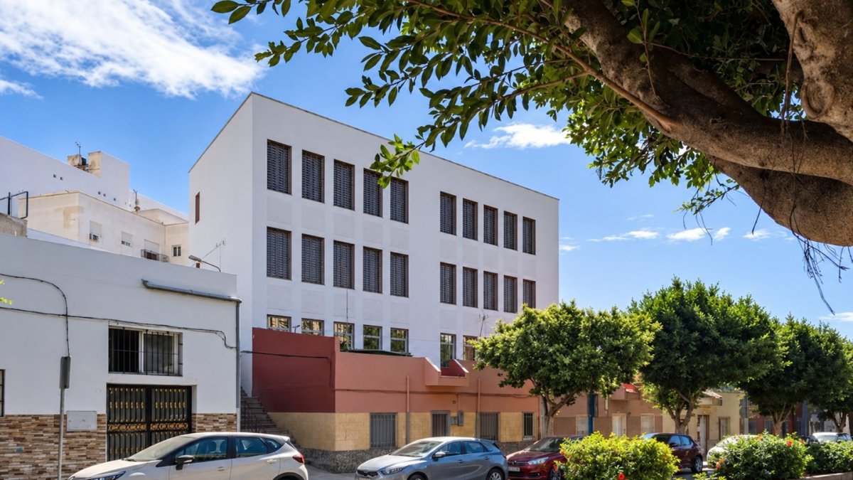 Colegio Virgen del Socorro, en el barrio de La Chanca.