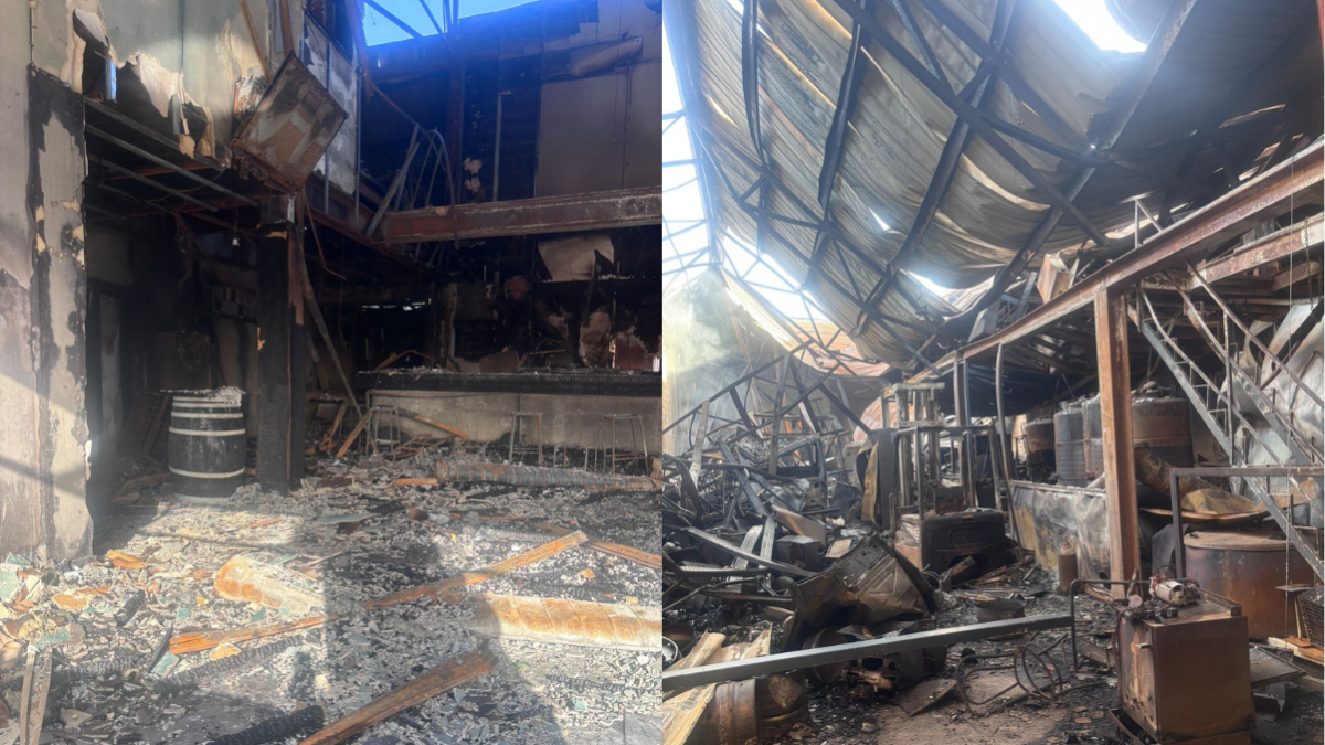 Como quedaron las naves el día del incendio el 13 de agosto
