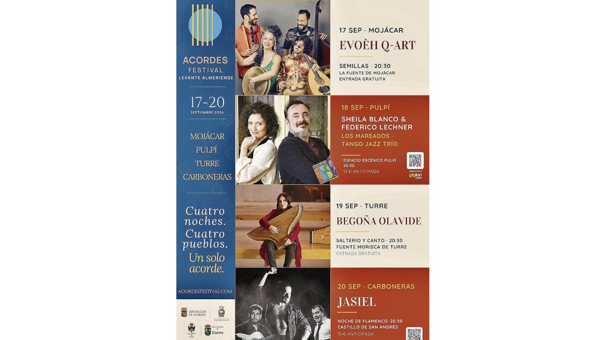 Cartel anunciador del Festival que se celebrará entre el 17 y el 20 de septiembre.