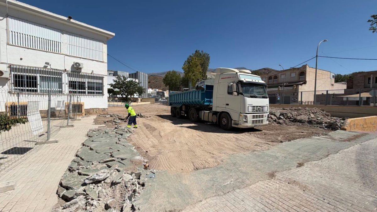 Obras en el IES Sierra de Gádor.