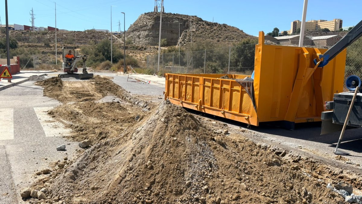 Imagen de la actuación en la zona.