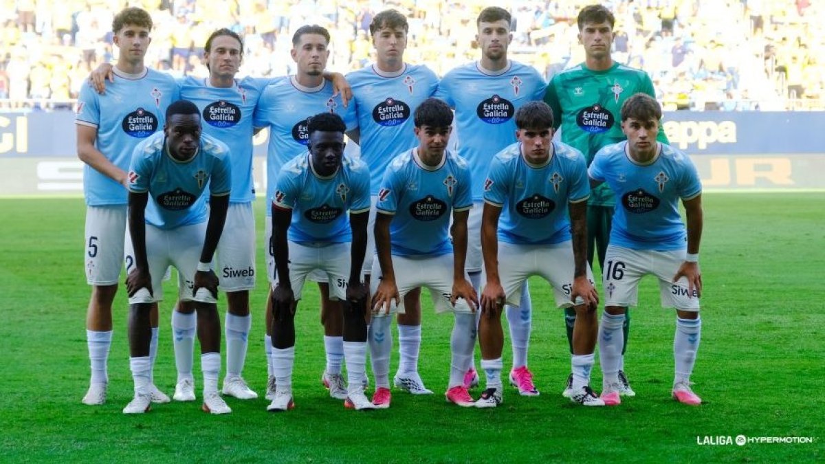 El once del Celta Fortuna en Cádiz (0-0).