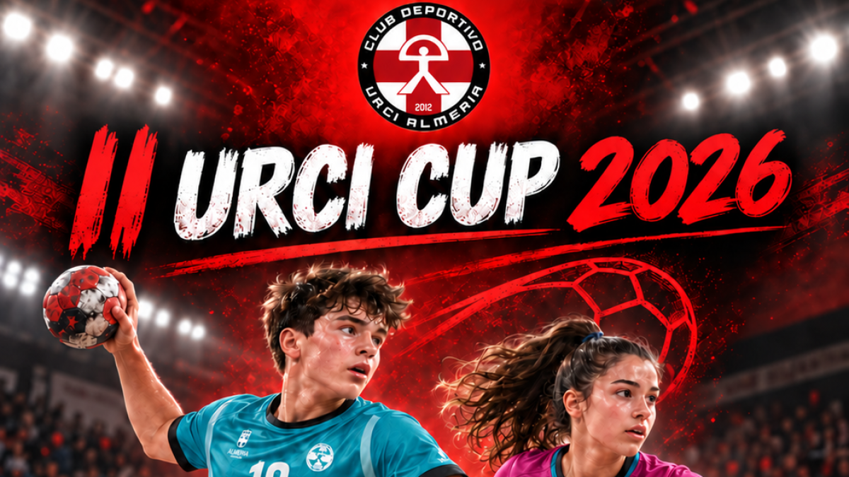 Cartel de la II URCI Cup que congregará en Almería a hasta 700 jugadores en 72 partidos.