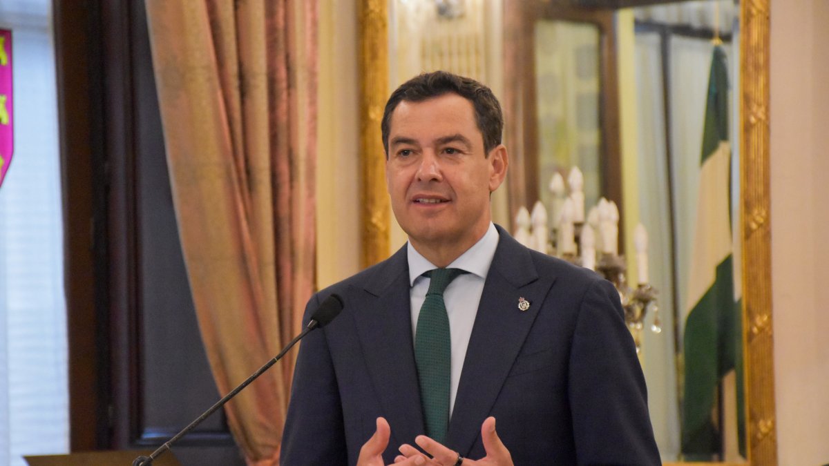 El presidente de la Junta de Andalucía, Juanma Moreno