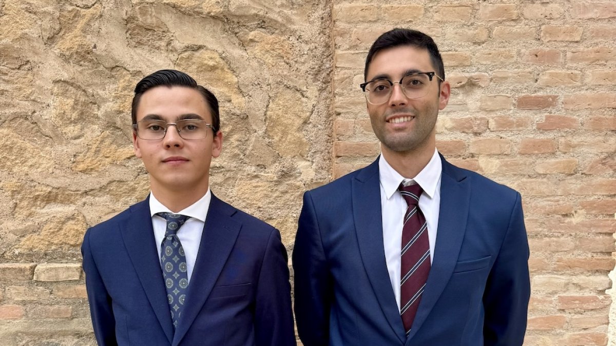 Darío y Gabriel, los dos nuevos almerienses que han entrado en el Seminario.