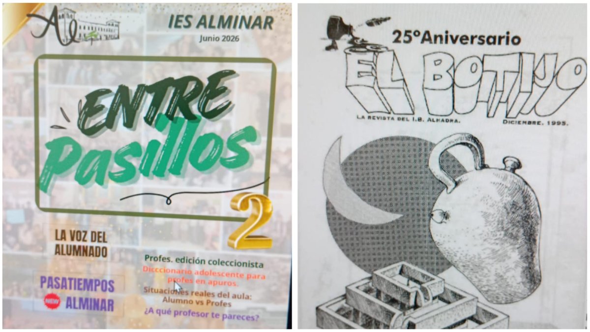 Dos ejemplos de publicaciones de institutos de Almería.