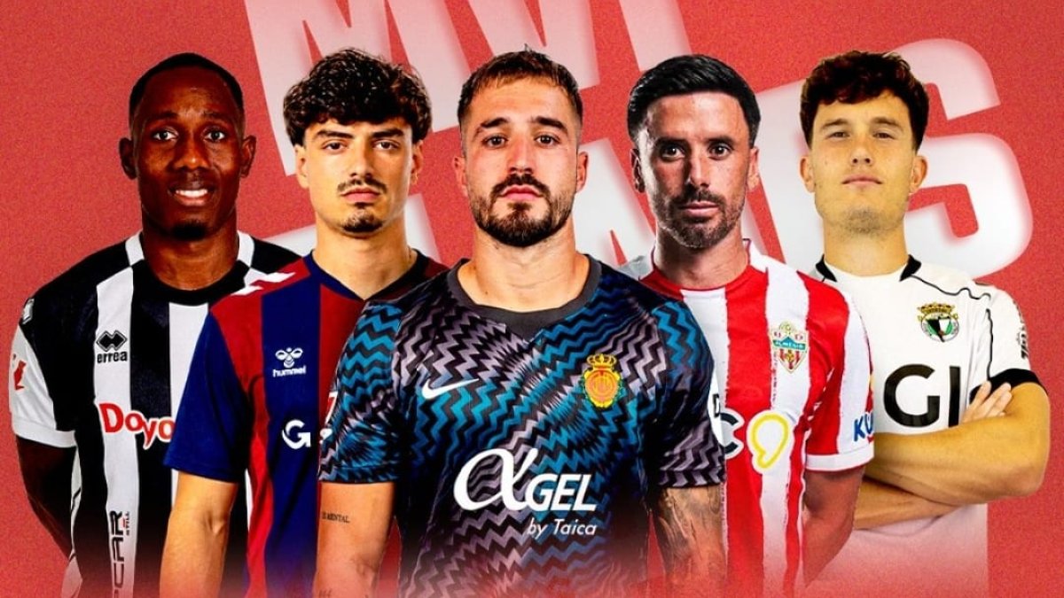 Los cinco futbolistas nominados a mejor jugador del mes de septiembre.