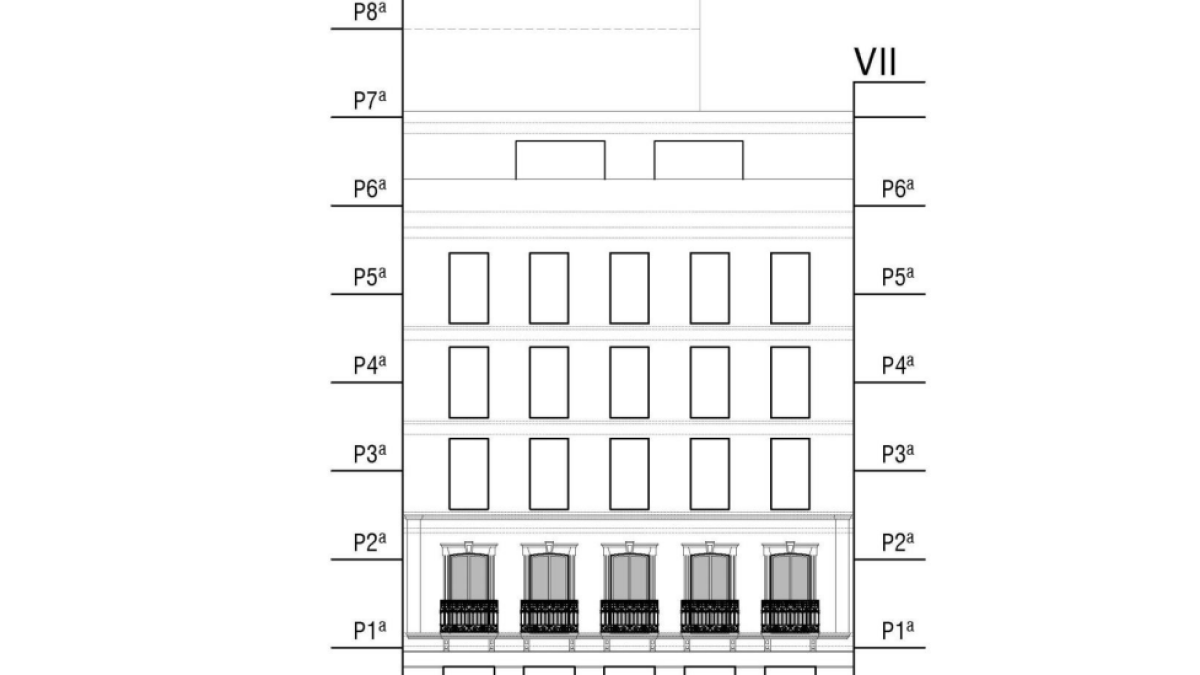 Así quedará la fachada del nuevo hotel con encanto de Fomento Meridional en la calle Javier Sanz.