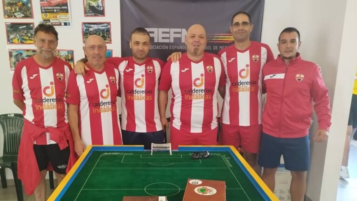 Equipo del Subbuteo Club Almería.