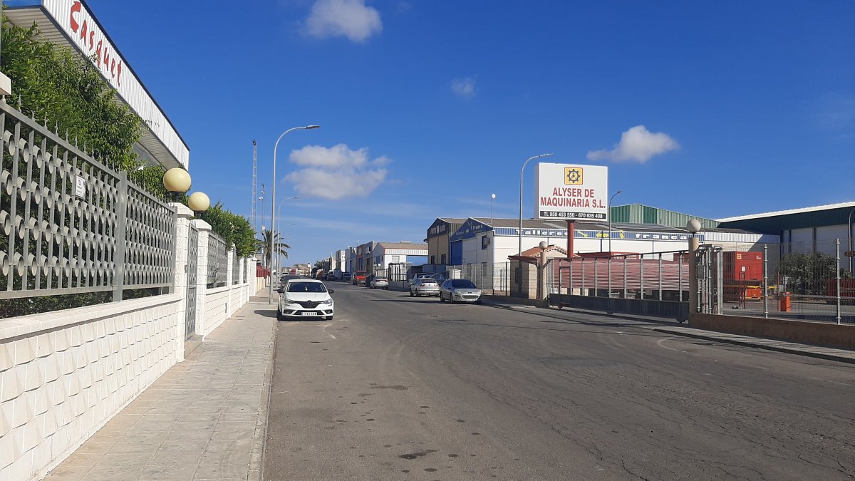 Una de las calles del Polígono Industrial Aljoroque I.
