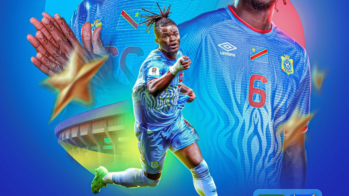 Cipenga en la pastilla en la que la RD del Congo anuncia el partido.
