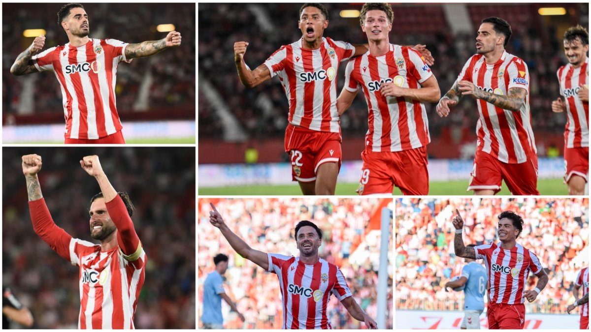 El Almería tiene ocho goleadores, pero nadie se adueña del gol.