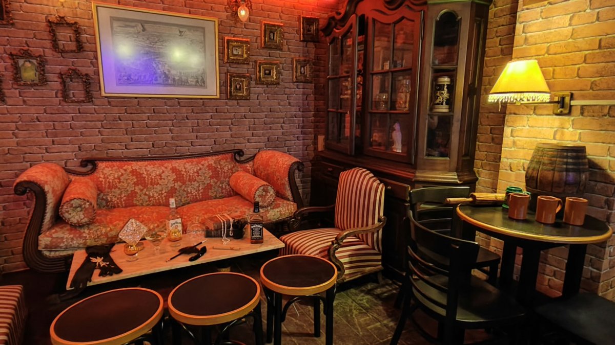 Una de las estancias del bar por dentro, ambientado en los años 20.