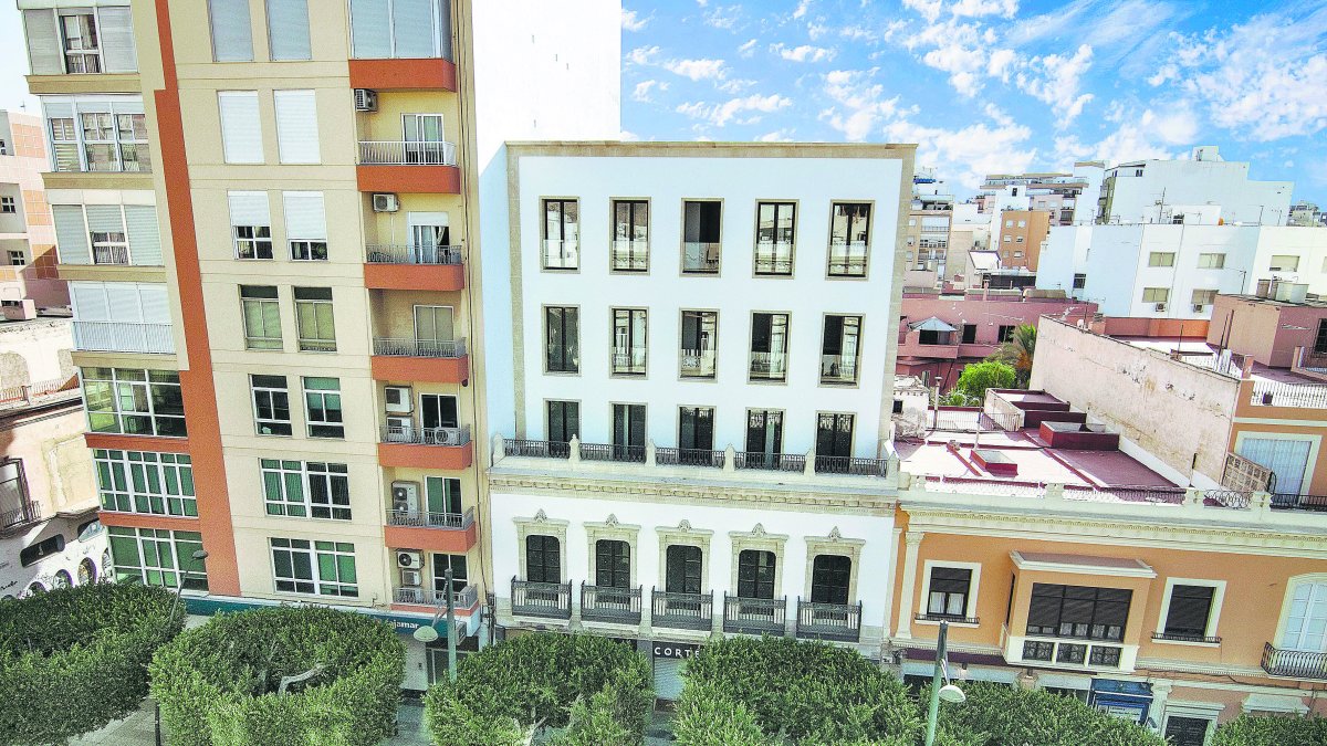Trama urbana en el centro de Almería.