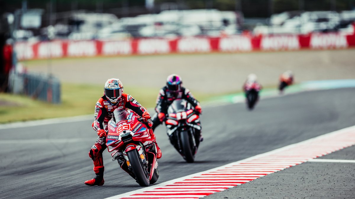 Márquez y Martín mantuvieron una dura lucha a lo largo de toda la carrera.