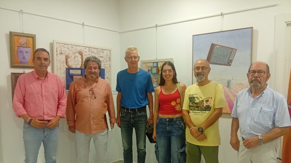 El alcalde de Antas, Federico Moldenhauer, Uli Swhander, Sonia Fábregas, Diego Fábregas y Francisco Ávila.