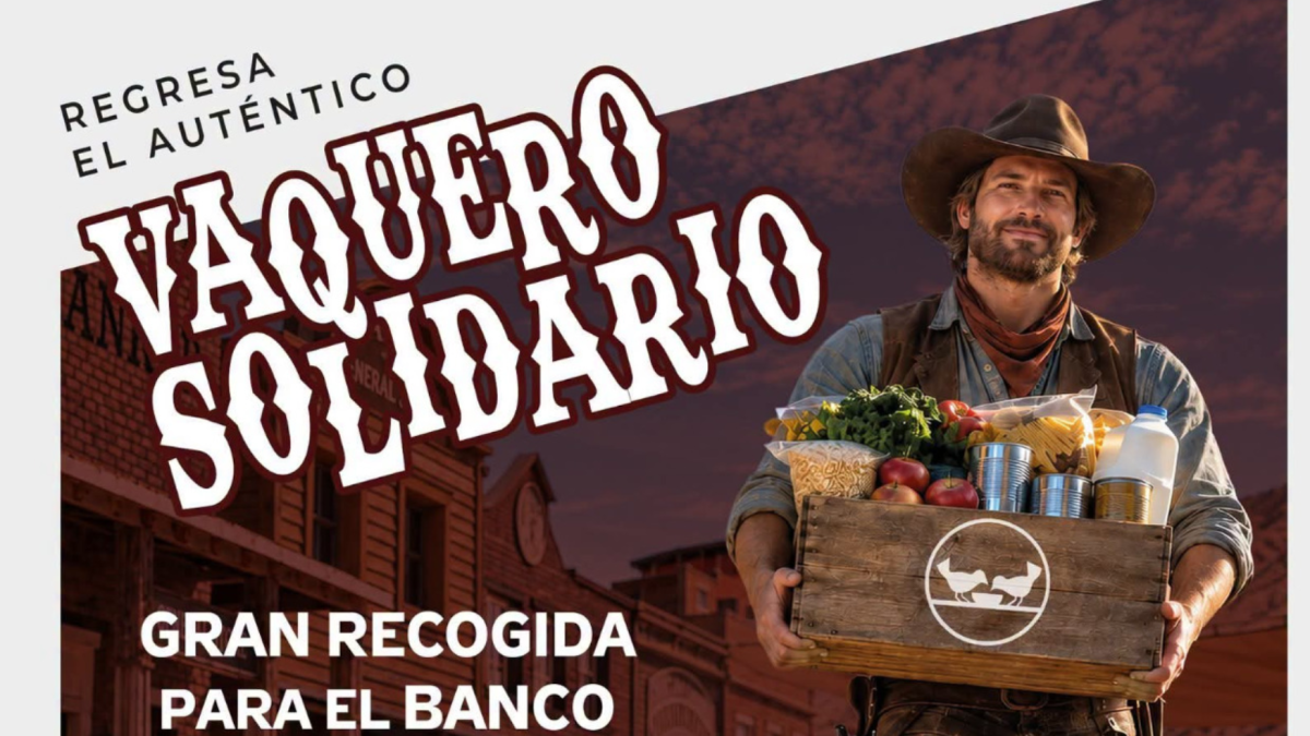 El Vaquero Solidario regresa este viernes con cinco horas de recogida de alimentos.
