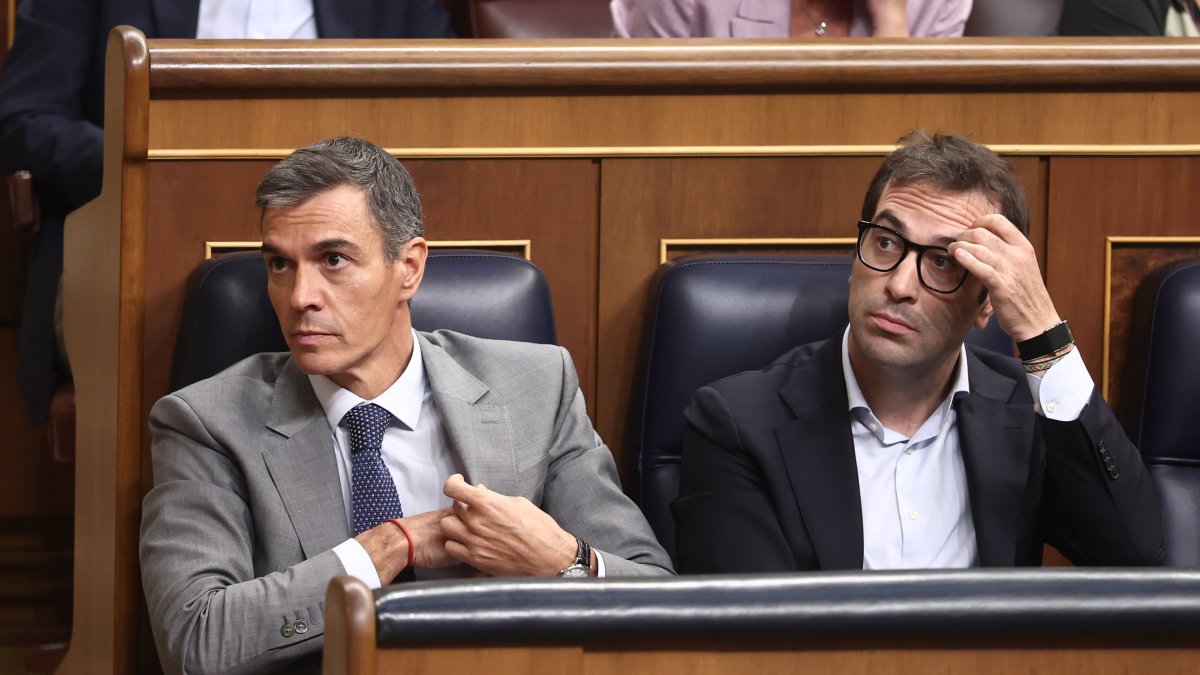 Imagen de Pedro Sánchez en el Congreso de los Diputados.