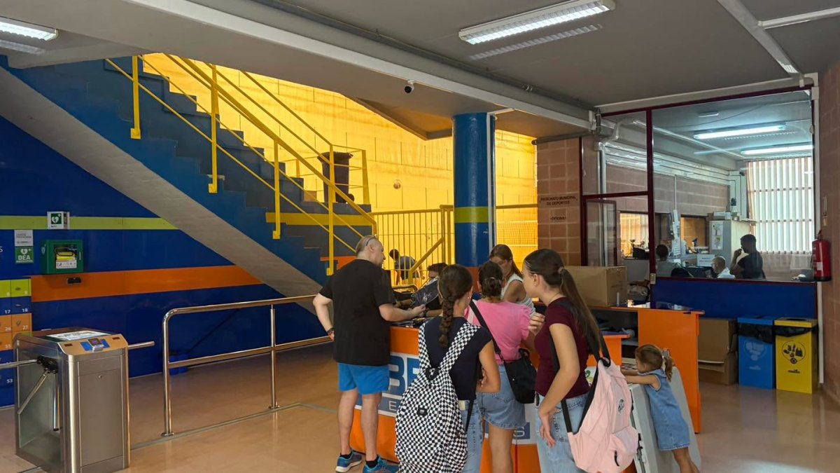 Pabellón de Deportes de Berja durante la campaña.