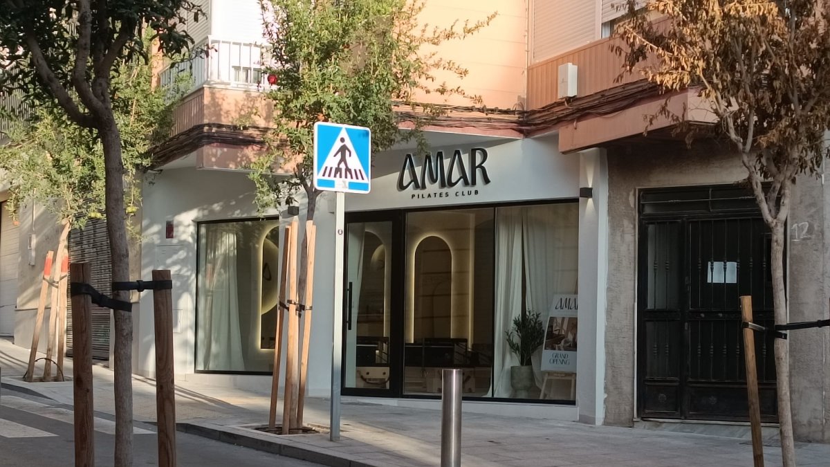 Imagen de Amar, el nuevo club de pilates ubicado en el local en el que antes estaba el pub Metalmorfosis.