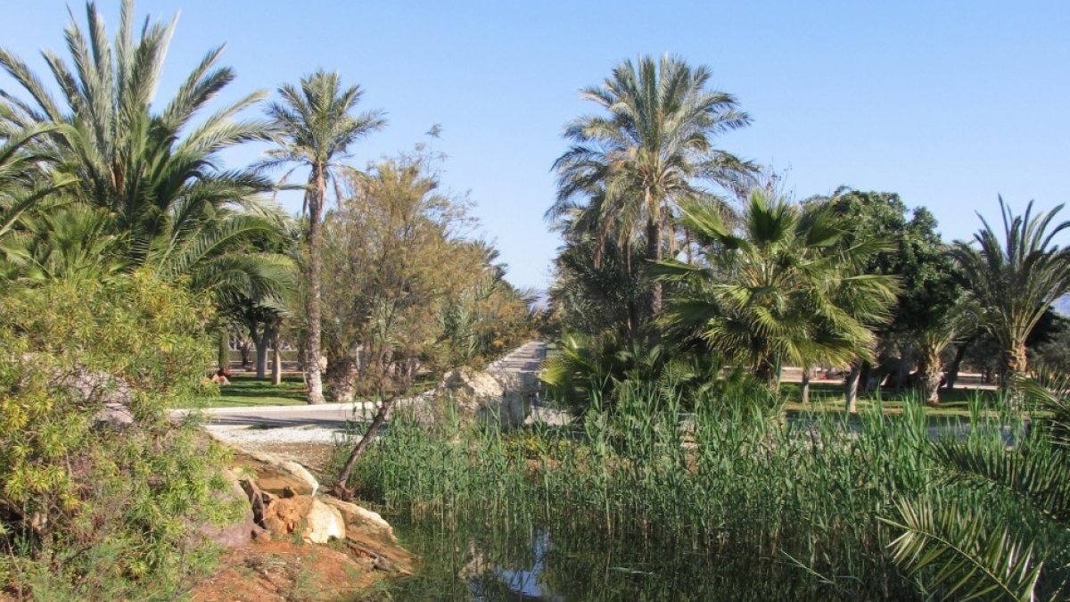 Vista de una de las zonas del parque periurbano El Boticario, en Almería.