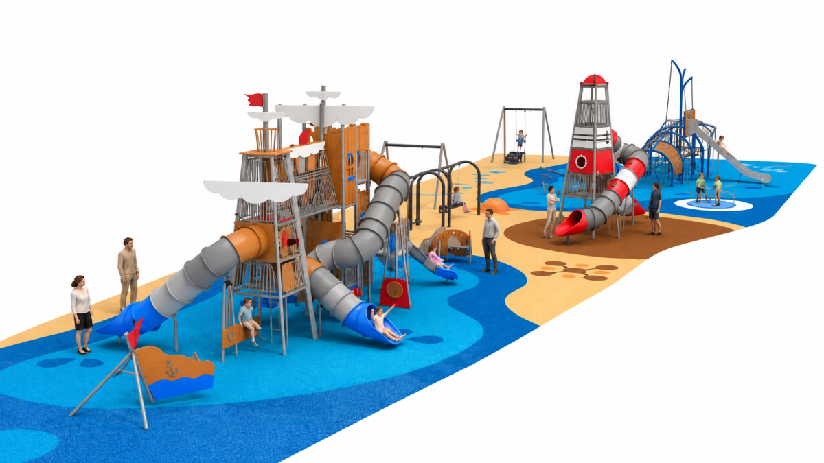 Así se verá una de las partes remodeladas del parque (foto editada para quitar el texto del proyecto)