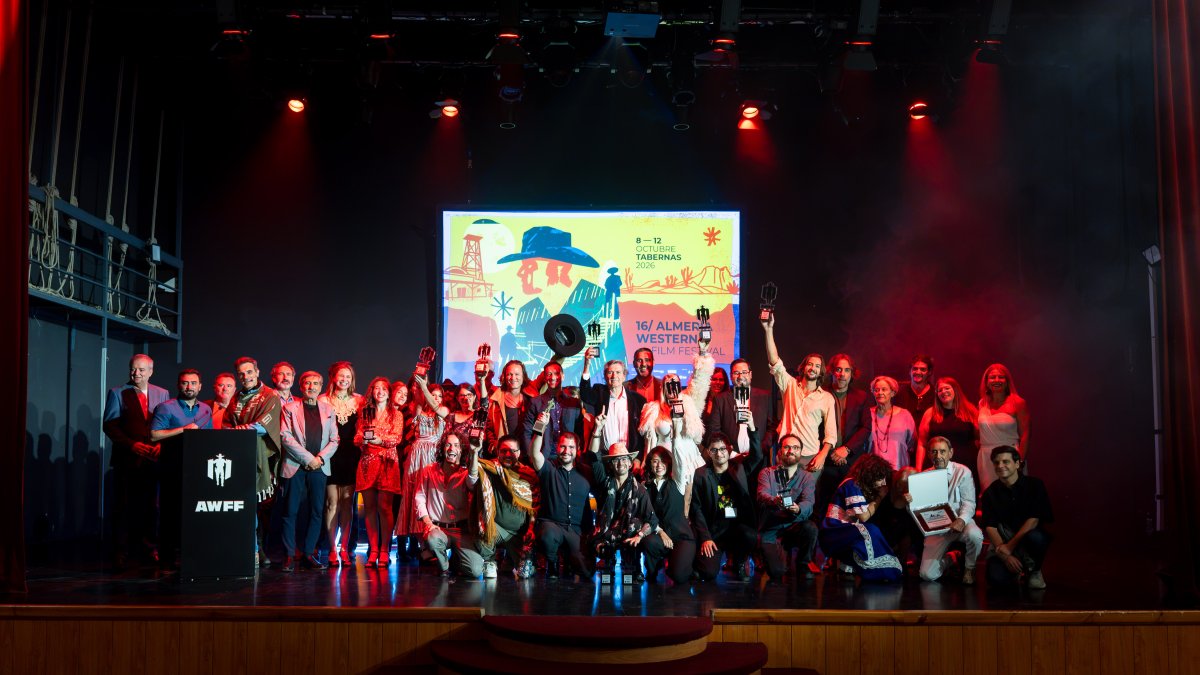 Foto de familia en la Gala de Clausura del festival.