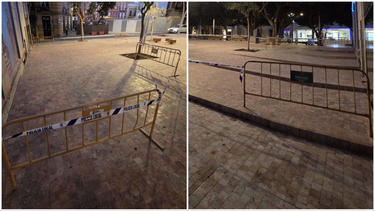 Un efecto óptico provoca que los escalones no se vean bien cuando se baja desde el Paseo.