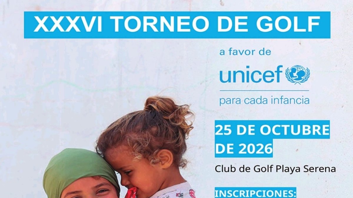 Cartel del torneo de golf.