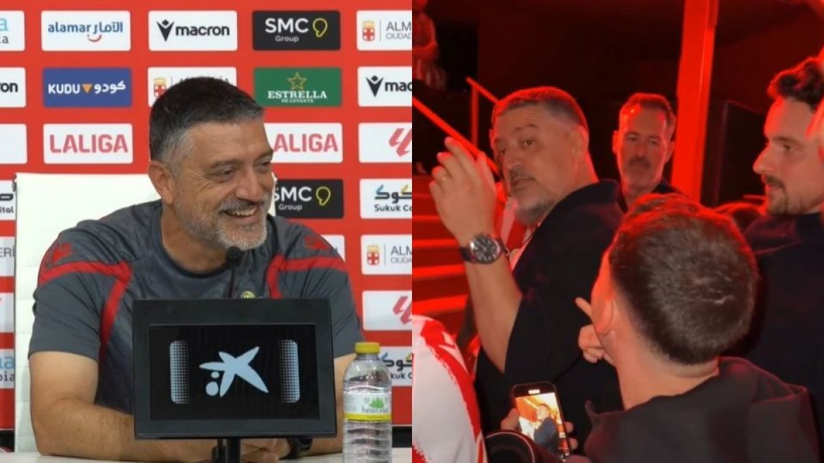 García Pimienta se toma con humor un vídeo que circula por redes sociales en el que sale cantando.