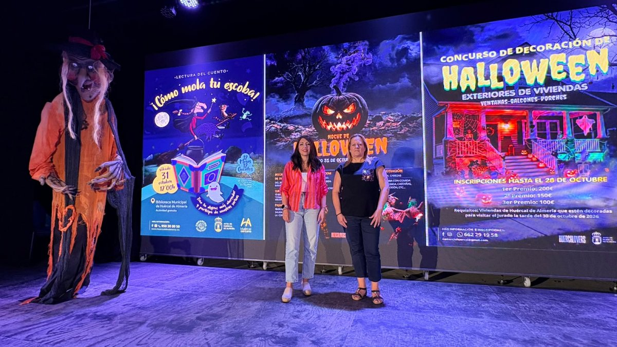 Presentación de las actividades de Halloween en Huércal de Almería.