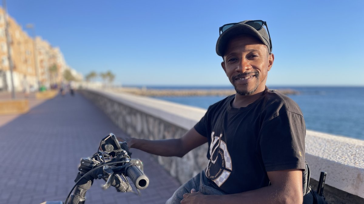 El exjugador de baloncesto en silla de ruedas Carlos Caicedo.