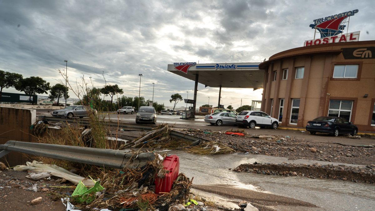 Imagen de las incidencias por las intensas lluvias en El Ejido (Almería), por las que el Ayuntamiento ha tenido que activar el Plan de Emergencias Municipal. A 17 de octubre de 2026 en El Ejido (Almería, Andalucía, España).