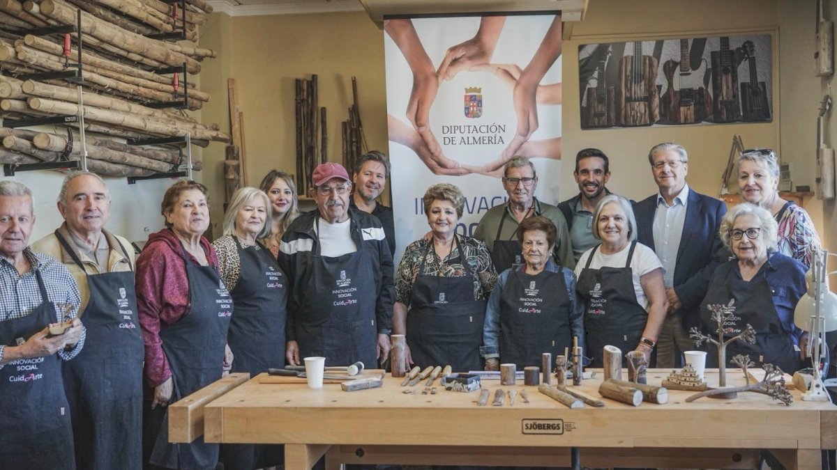 Foto de familia de los participantes en una de las dos sesiones organizadas en Sorbas