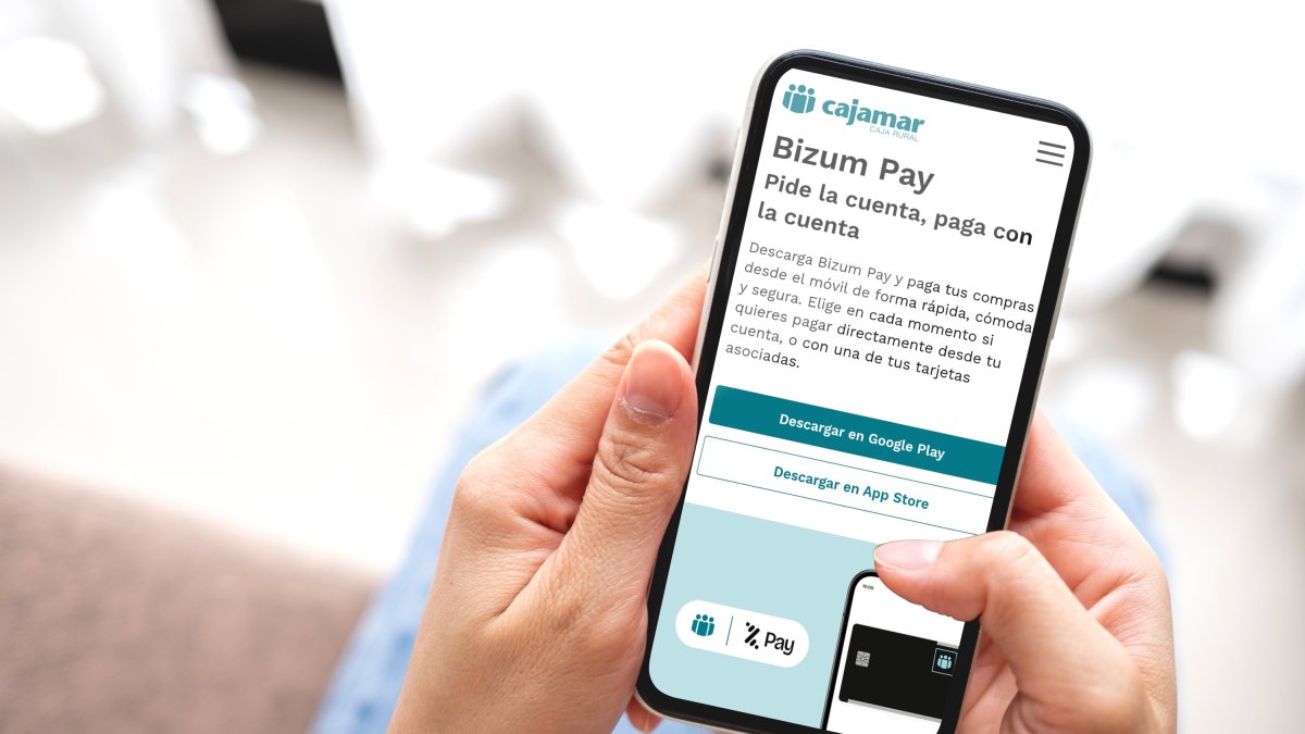 Cajamar amplía sus opciones de pago en comercios físicos con Bizum Pay.