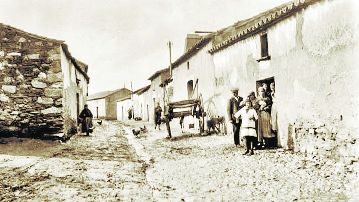 La venta de la Bola Negra en Adra, en una imagen de finales del siglo XIX cercana a la época en la que sucedió en crimen del mimo nombre.