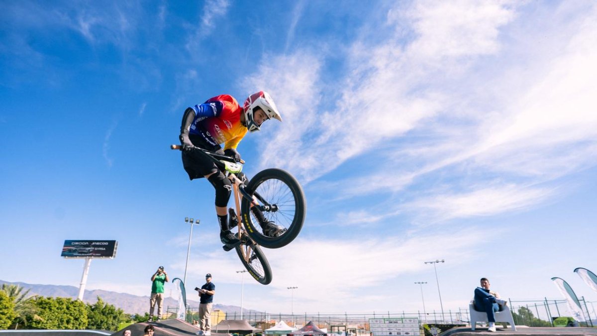 Imagen del campeonato de pumptrack en Huércal.