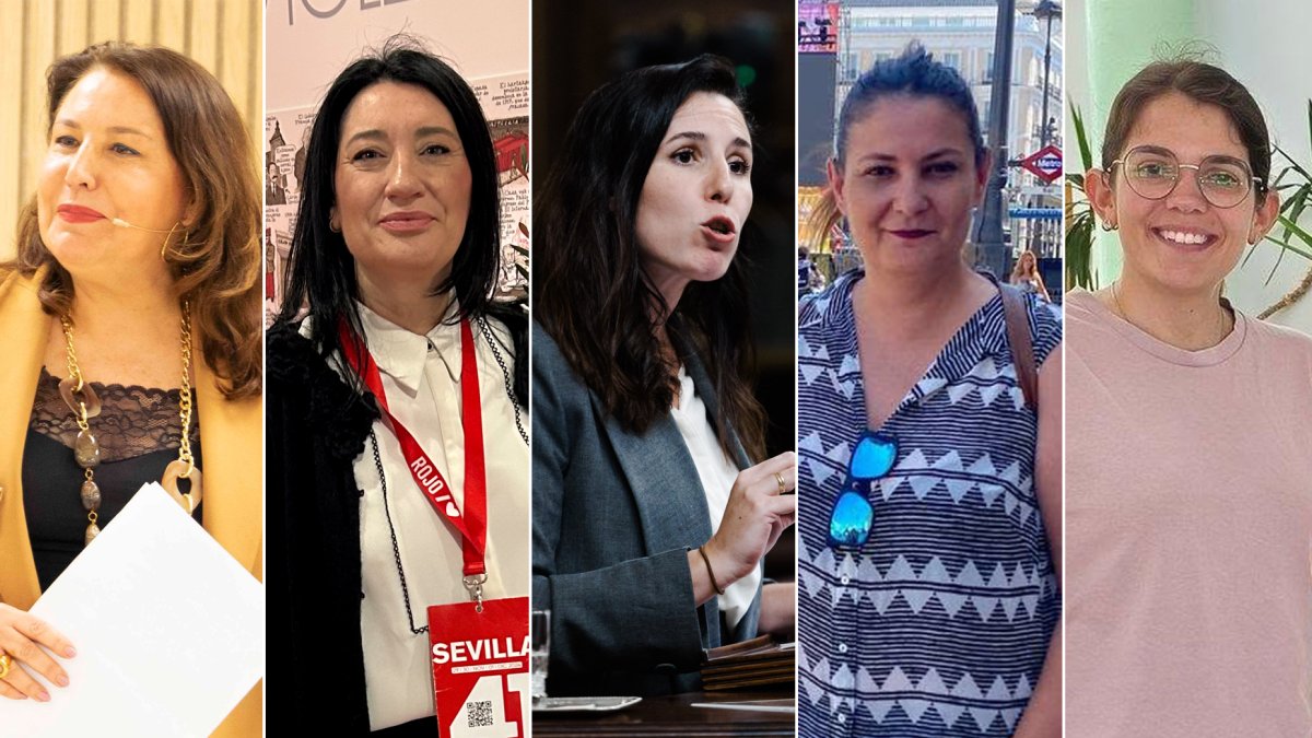 Carmen Crespo, Anabel Mateos, Rocío de Meer, Jesica Jiménez y Tania Ferre.