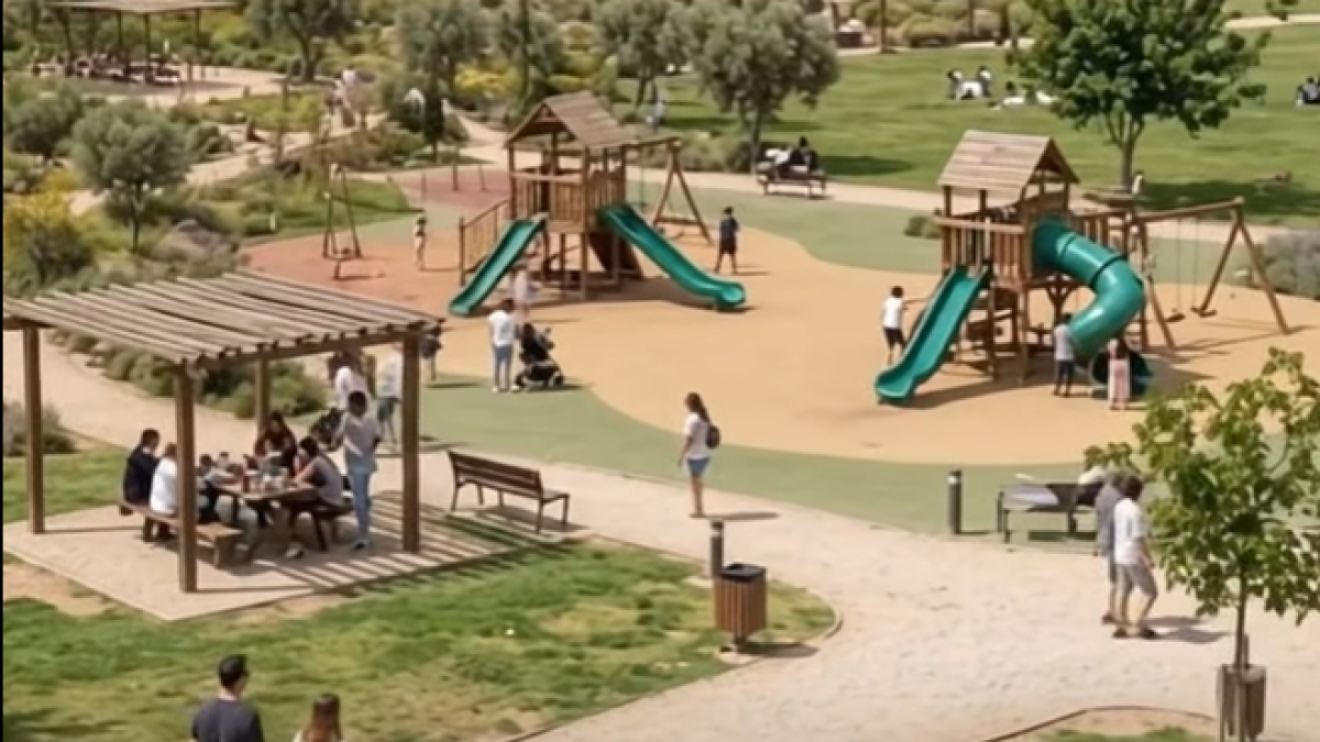 Imagen digital de futuro parque-merendero de Albox.