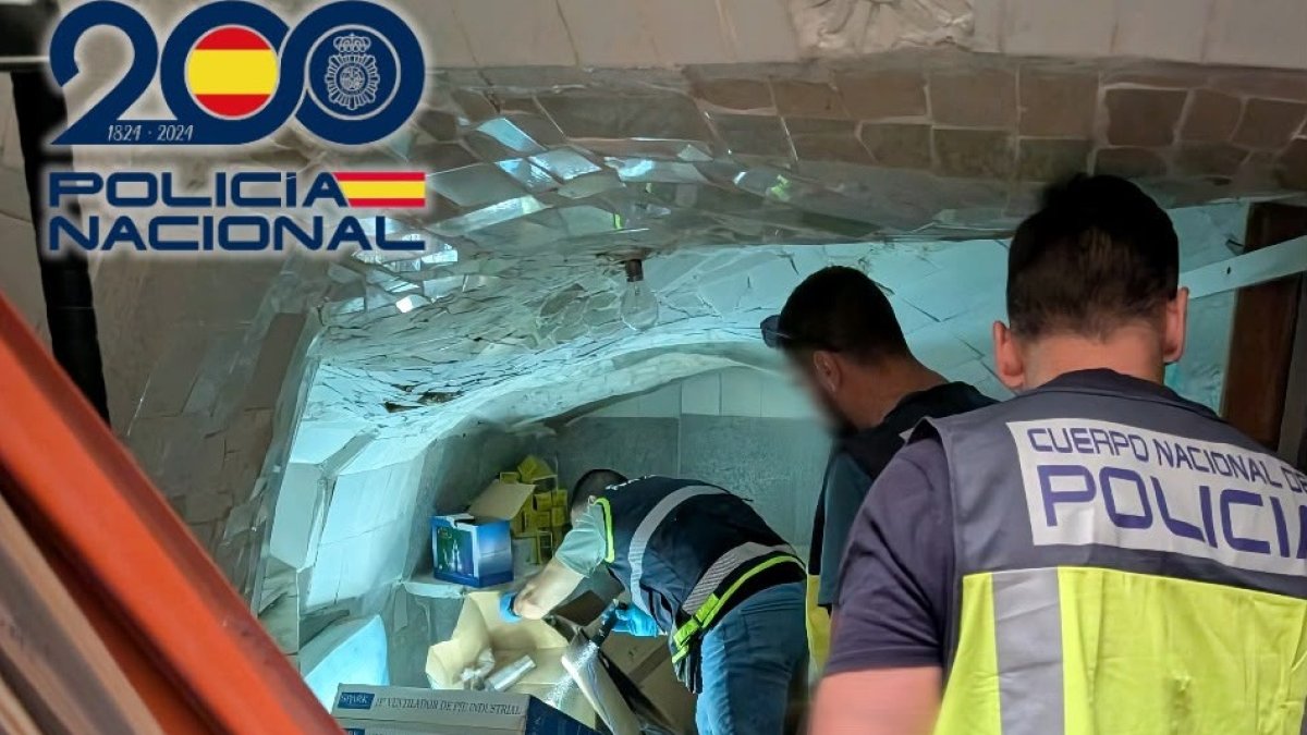 Registro del lugar en el que se almacenaban los productos presuntamente robados.