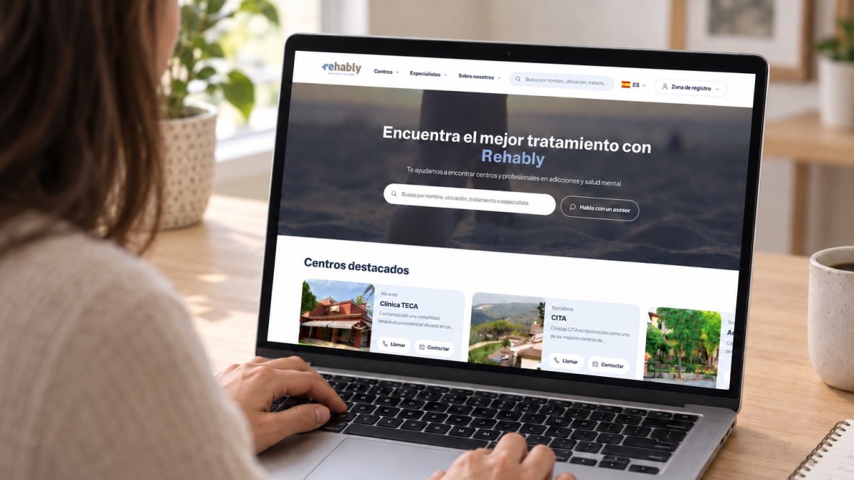 Buscador de Rehably.es para comparar precios de centros de desintoxicación