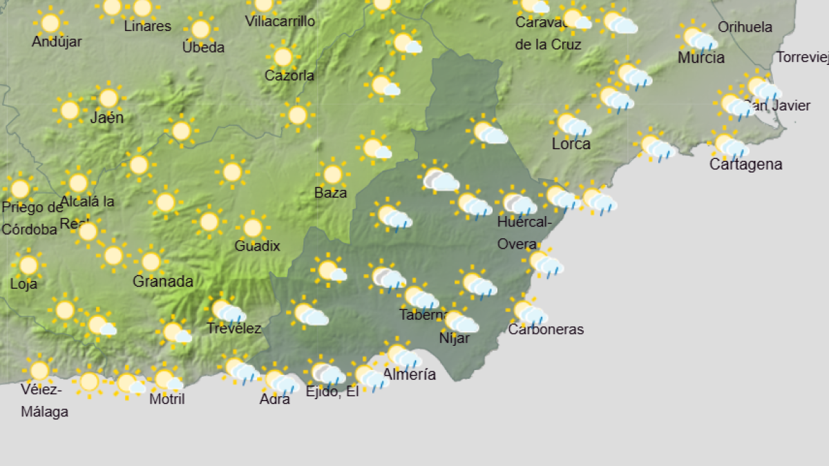 La lluvia podría hacer acto de presencia en la jornada de este sábado