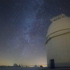 El Observatorio de Calar Alto durante la noche.