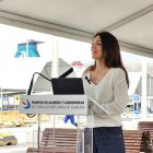 Rosario Roto, presidenta de la Autoridad Portuaria de Almería, durante la rueda de prensa acera de la OPE 2025.