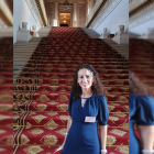 La doctora almeriense Gema Esteban en el Senado francés.
