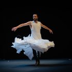 Julio Ruiz, durante la representación de ‘La Familia’ el sábado en Roquetas.