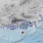 Puntos de la provincia de Almería en los que se ha percibido, con distintas intensidades, el terremoto de este miércoles 29 de octubre.